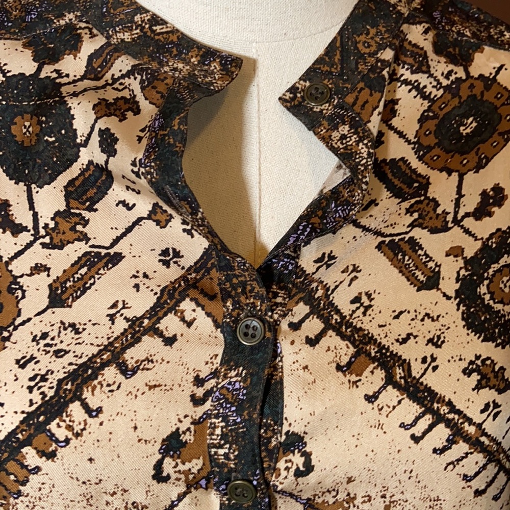 100% Silk Twelfth Street by Cynthia Vincent Blouse - Picture 3 of 7